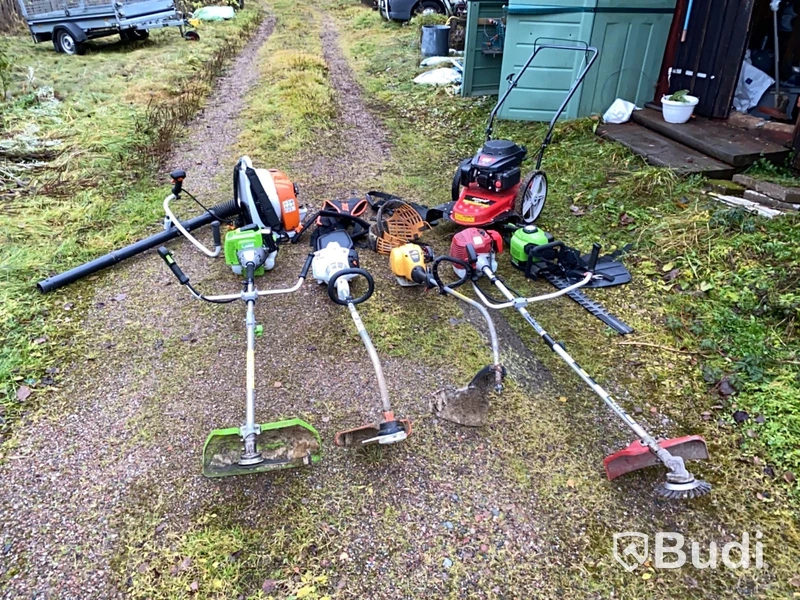 Trädgårdsmaskiner bensindrivna 7st