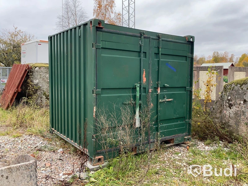 Container 10 fot med innehåll