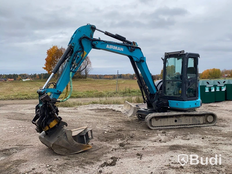 Bandgrävare Airman AX55U-6A | 5548h | tiltrotator & 2 st skopor | 2014