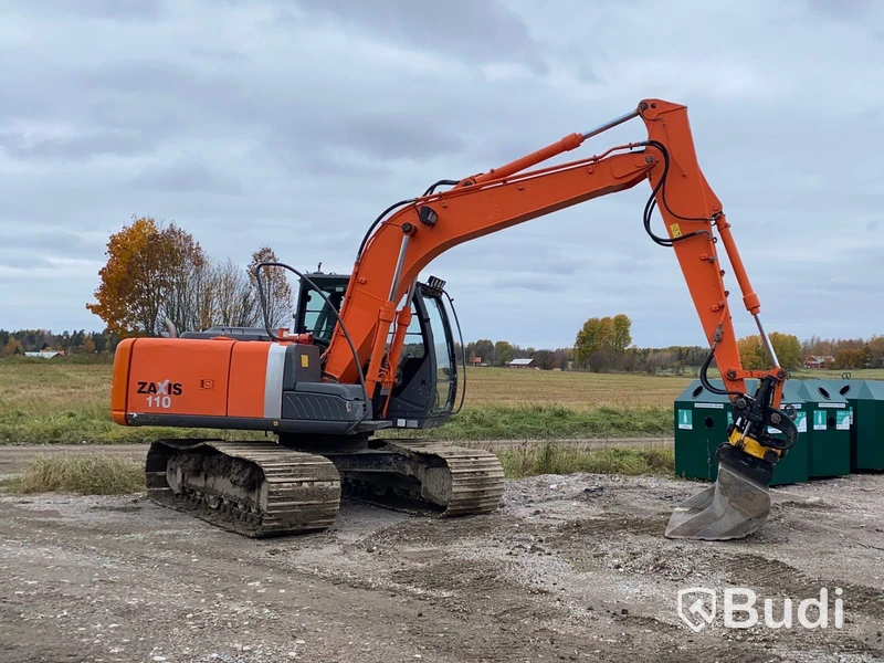 Bandgrävare Hitachi Zaxis ZX110-3 | 11586h | tiltrotator & 3 st skopor  | 2008