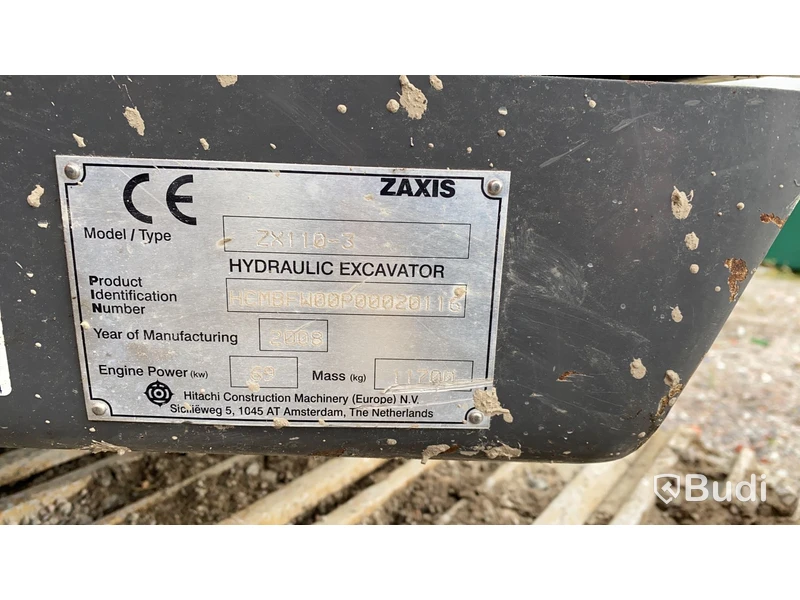 Bandgrävare Hitachi Zaxis ZX110-3 | 11586h | tiltrotator & 3 st skopor  | 2008