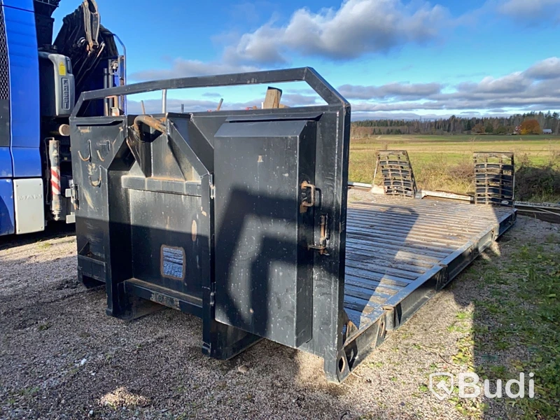 Maskinflak RQF BM650STD9005 med ramper 24 ton