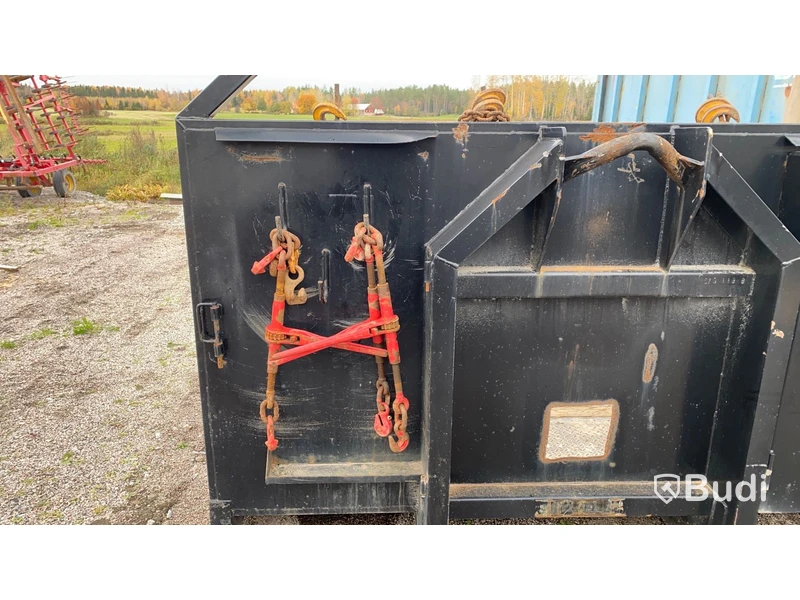Maskinflak RQF BM650STD9005 med ramper 24 ton