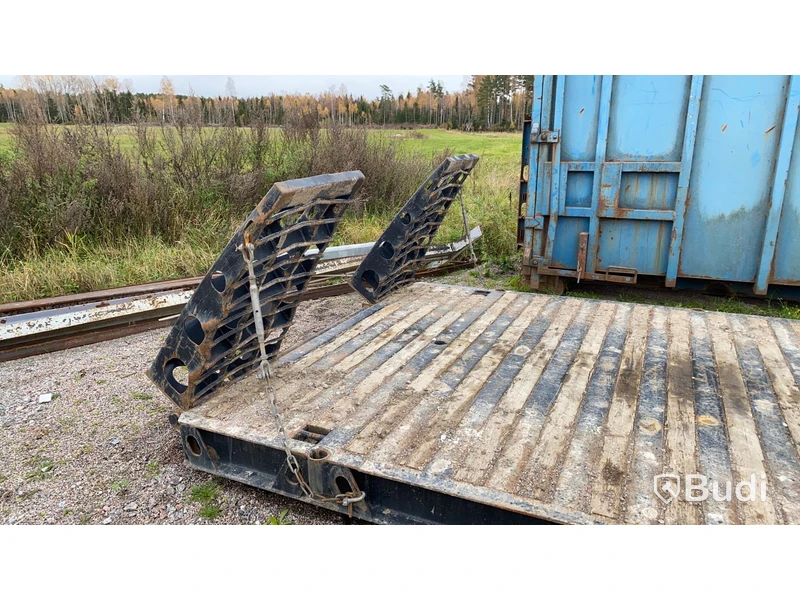 Maskinflak RQF BM650STD9005 med ramper 24 ton