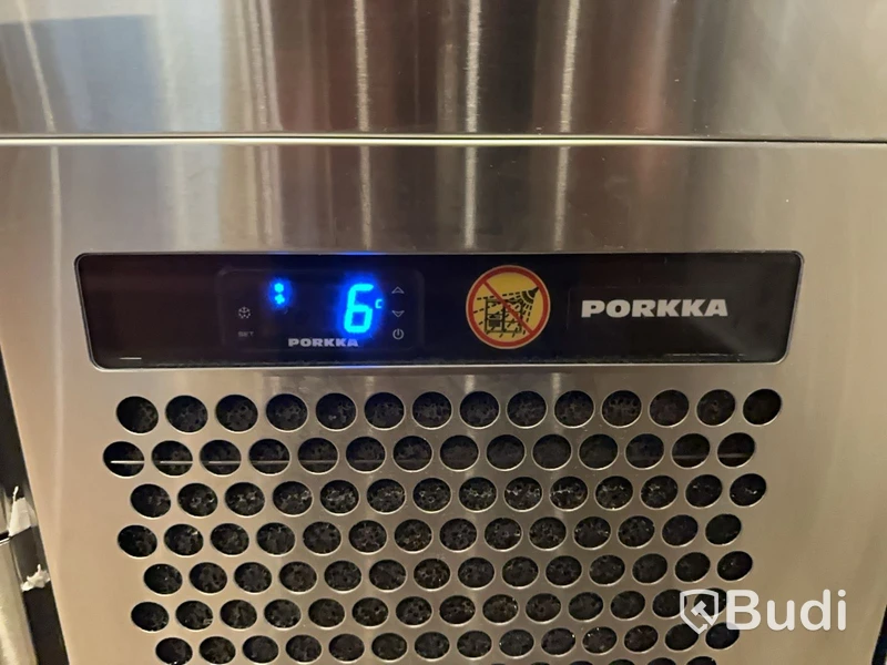 Rostfri kylbänk med kylränna - Porkka