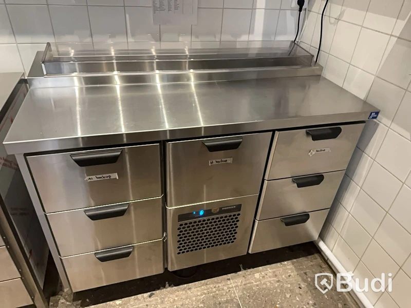 Rostfri kylbänk med kylränna - Porkka