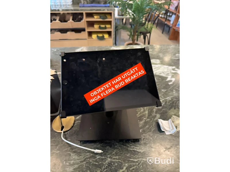 iPad, kortterminal och kvittoskrivare