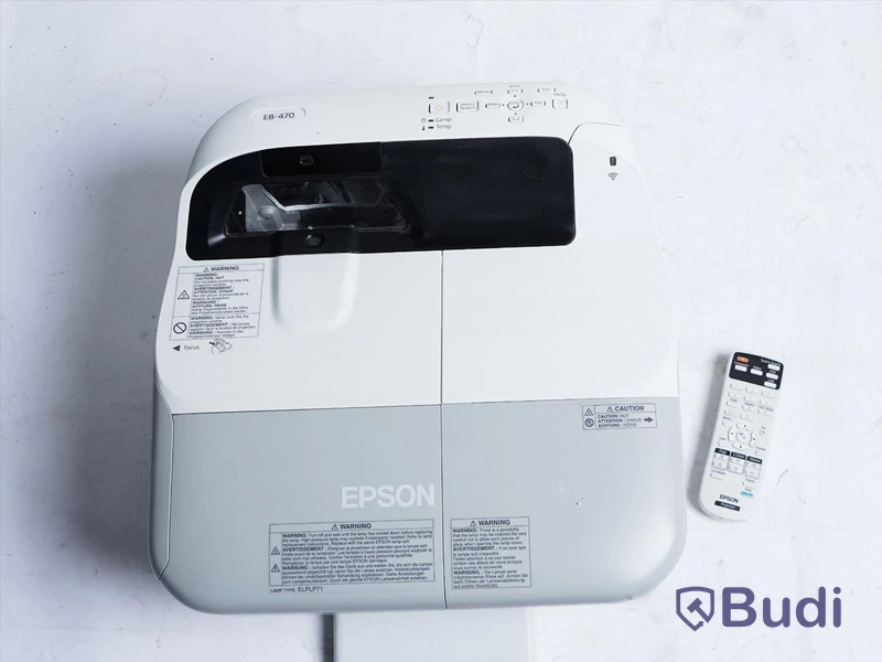 Projektor Epson EB-470 Ultra Short-throw Projector, 897 Lamp Hours. Obs! Strömkabel saknas.