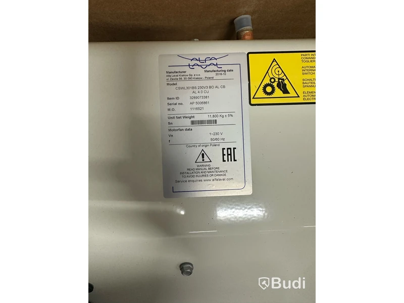 Kylrumsagrigat ALFA LAVAL optigo cswl301bs 230v3 bo al cb
