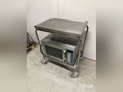 Microvågsugn Sharp 1800W/R -23AT och rostfri vagn