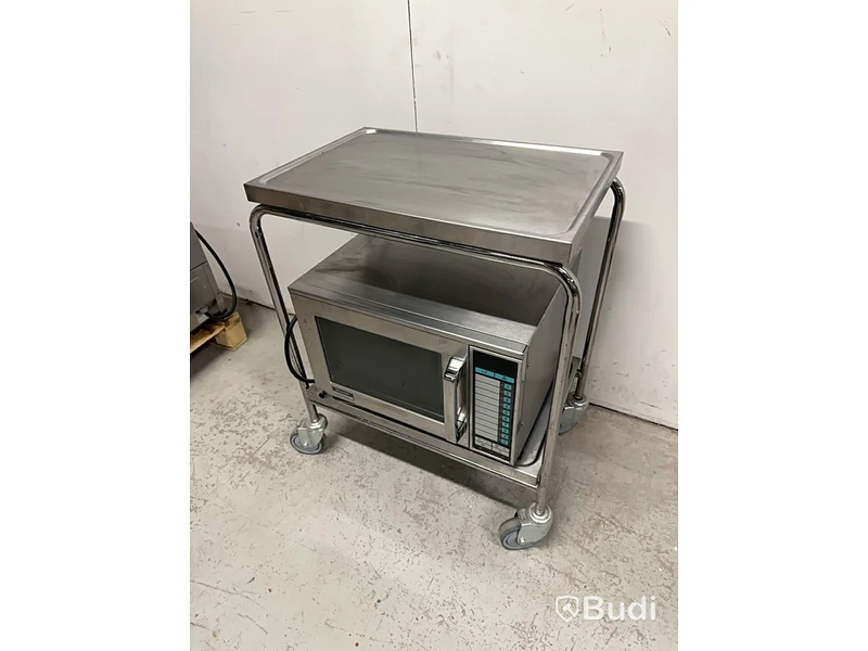 Microvågsugn Sharp 1800W/R -23AT och rostfri vagn