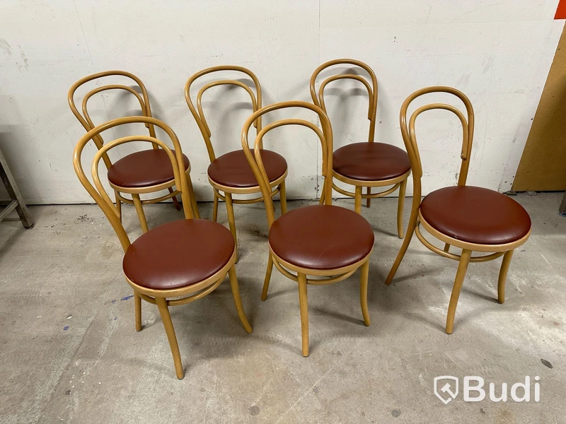 6 st böjträstolar FAMEG A-14