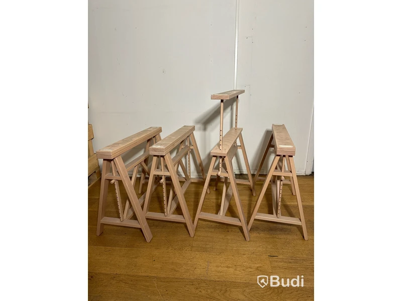 4 st träbockar MAGIS italy (75x40x64,5-94,5 cm)