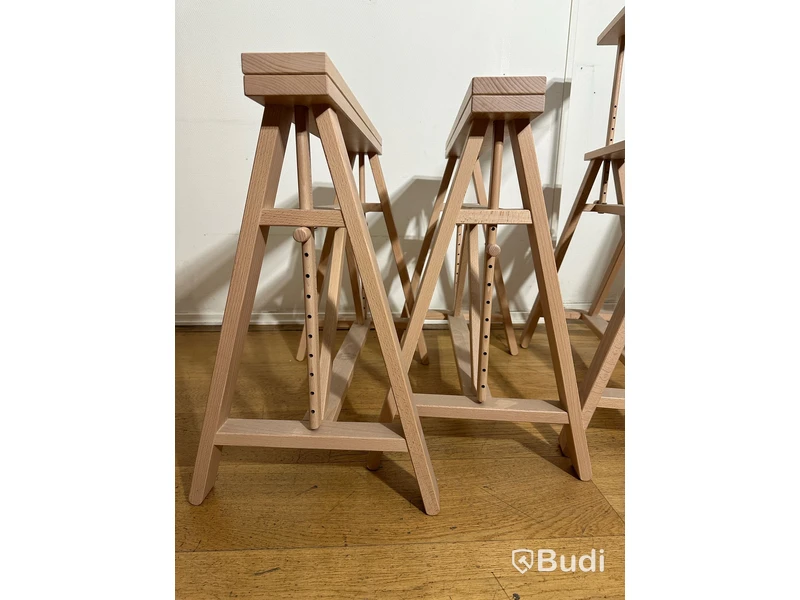 4 st träbockar MAGIS italy (75x40x64,5-94,5 cm)