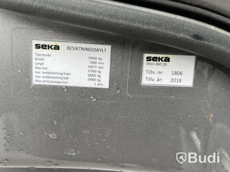 Bodbil Scania G450 8x2| 2018 | Automat | Palfinger PK 42 med Jibb