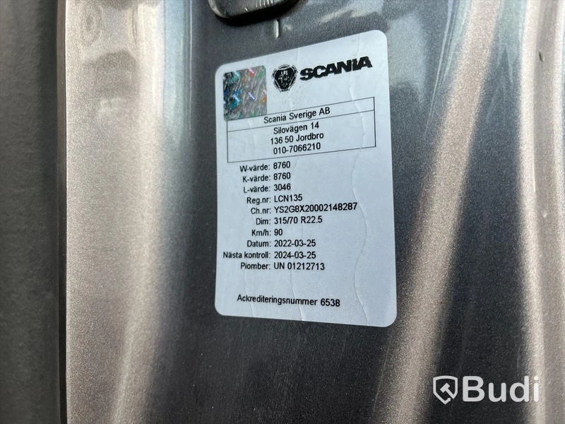 Bodbil Scania G450 8x2| 2018 | Automat | Palfinger PK 42 med Jibb