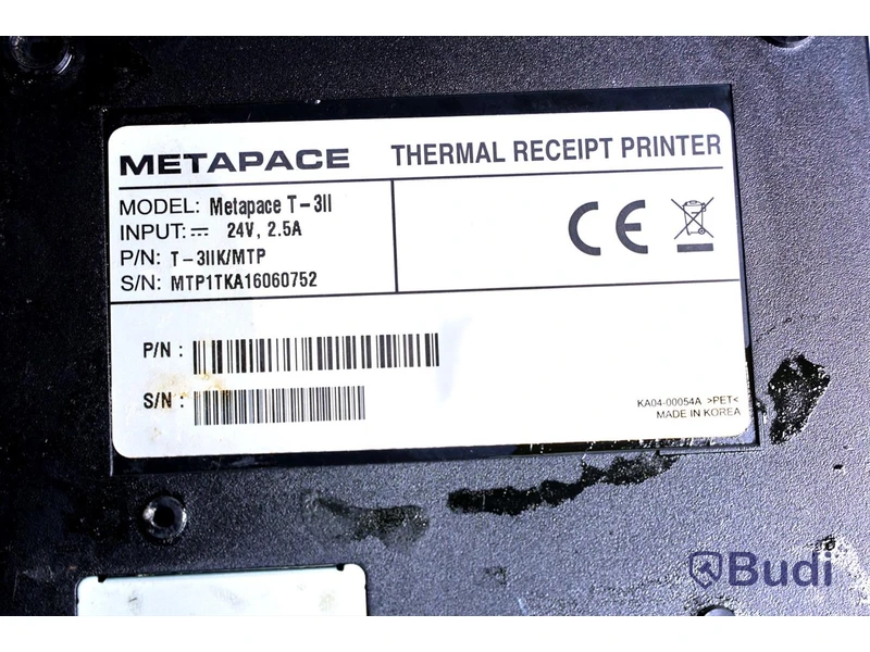 Kassasystem - Kassaskärm FEC AP-3615, Kvittoskrivare Metapace T-3II, Kassalåda EQT-410, Kortterminal Open Solution. OBS! kablar kan saknas