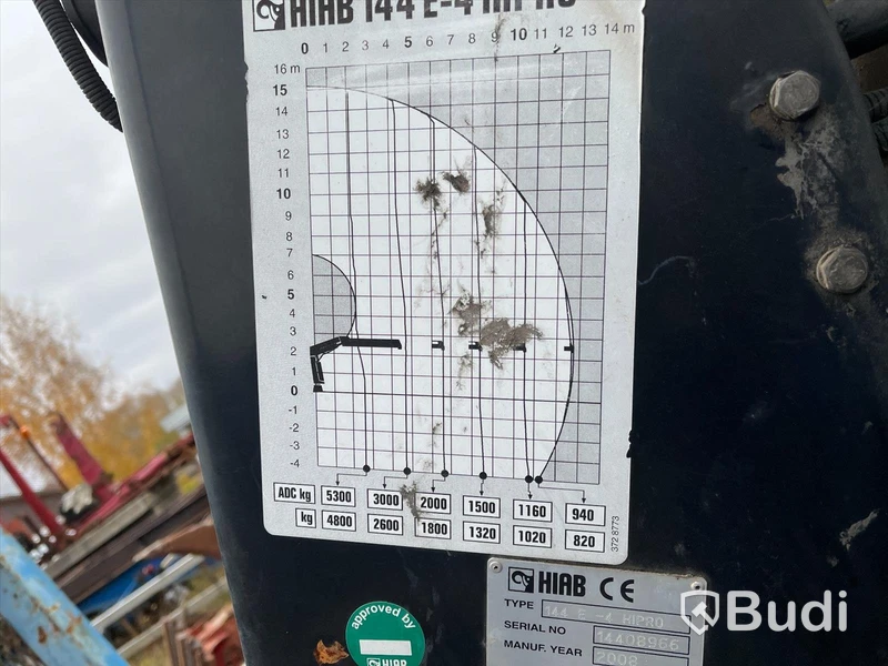 Liftdumper på växlarram | HIAB 144 E - 4 HIPRO löst på flak