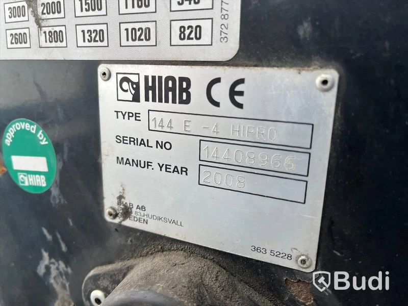 Liftdumper på växlarram | HIAB 144 E - 4 HIPRO löst på flak