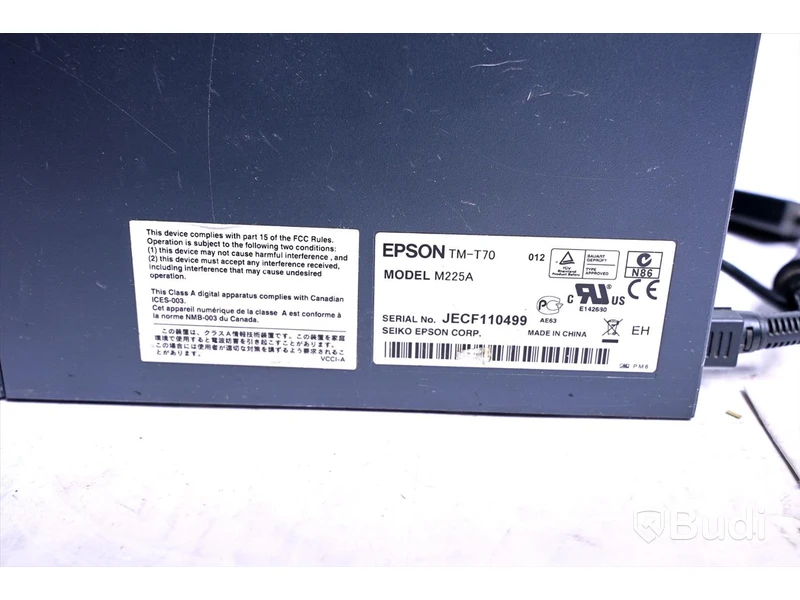 Kassasystem - Kassaskärm Cielo, Kvittoskrivare Epson TM-T70 M225A. OBS! kablar kan saknas