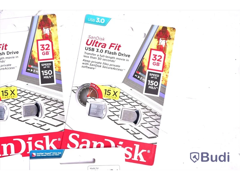 USB minnen, 7 st - SanDisk Ultra Fit 32GB & SanDisk iXpand Mini Lightning 64GB, se beskrivning
