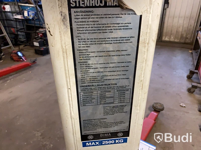 Tvåpelarlyft Stenhöj 2500kg