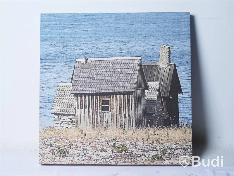 2 st. Ljuddämpande Väggpaneler - Zilenzio Dezibel Print Wall 700 x 700 mm, motiv kustmiljö. Totalt ord. pris ink. moms: ca 12 000 kr