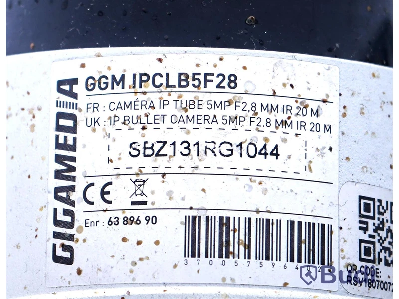 Övervakningskamera, 6 st - Gigamedia GGM IPCLB5F28, OBS! 2 st har lossnat från tratten, delar kan saknas