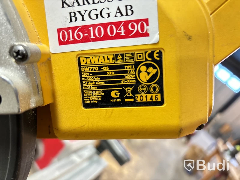 DeWalt kap och gersåg med stativ.