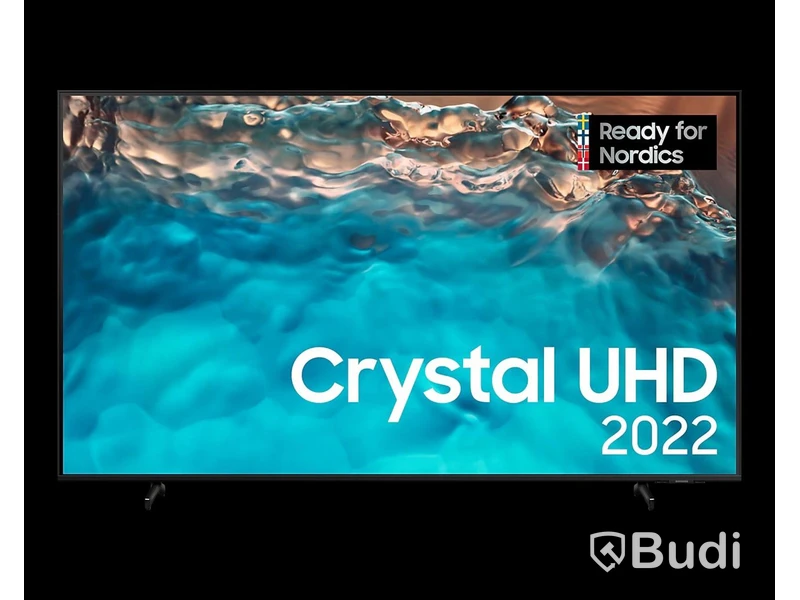 TV Samsung 65" BU8005 Crystal UHD 4K Smart TV -2023 inkl väggfäste