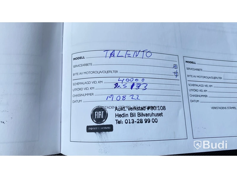 Skåpbil Fiat Talento 1.0 t 1.6 Ecojet | 2017