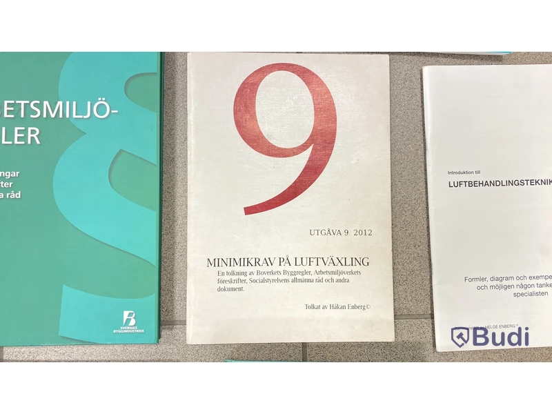 Litteratur om VVS & Arbetsmiljö m.m.