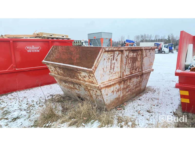 Liftdumpercontainer 10 kbm grå