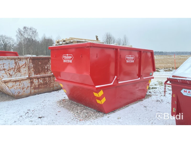 Liftdumpercontainer | 10 kbm | med innehåll (träavfall)