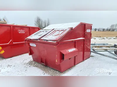Liftdumpercontainer med innehåll (brännbart avfall)
