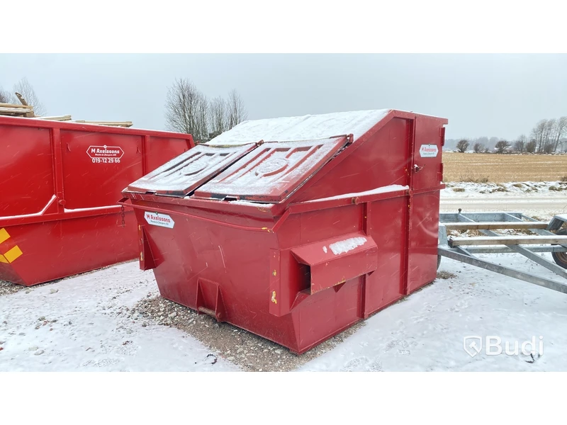 Liftdumpercontainer med innehåll (brännbart avfall)