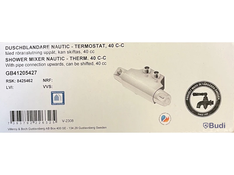 Duschblandare, Gustavsberg Nautic Termostat 40 c-c, Ord. pris inkl. moms ca: 2000kr