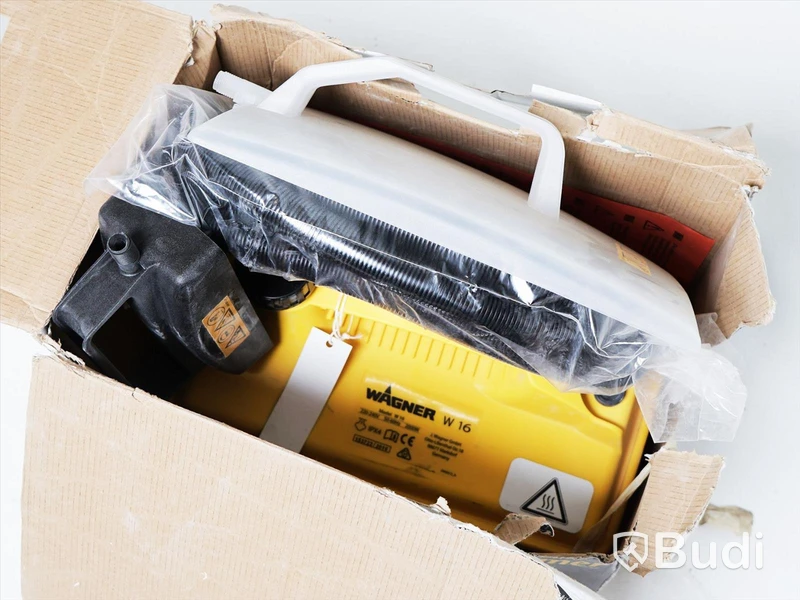 Tapetserarpaket, OBS! ostadigt bord, delar kan saknas från tapetborttagaren, värmefläkt har osäker funktion