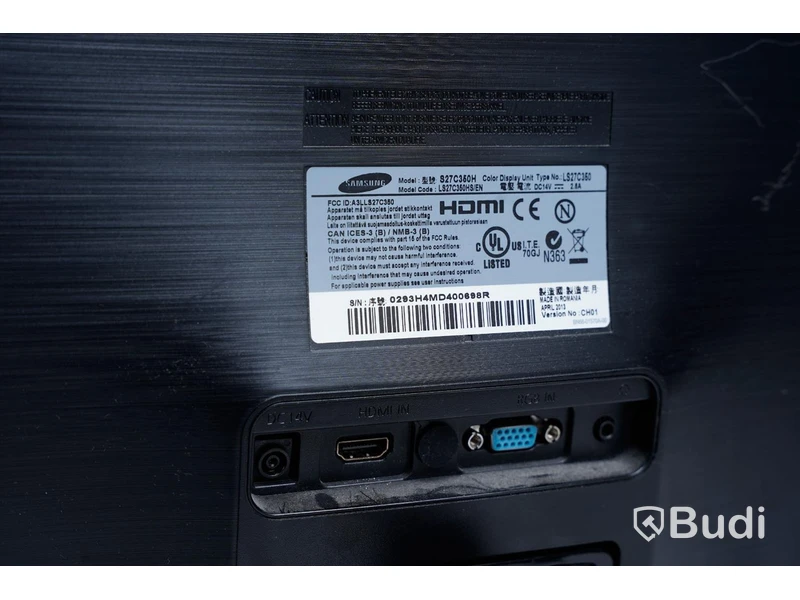 Datorskärm – Samsung S27C350H, 27" inkl kablar.