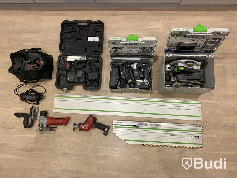 Maskinpaket Festool & Milwaukee bl. a