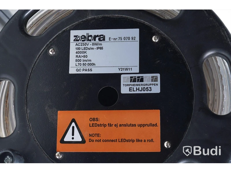 LED-rulle - Zebra AC230V - 8W/m
