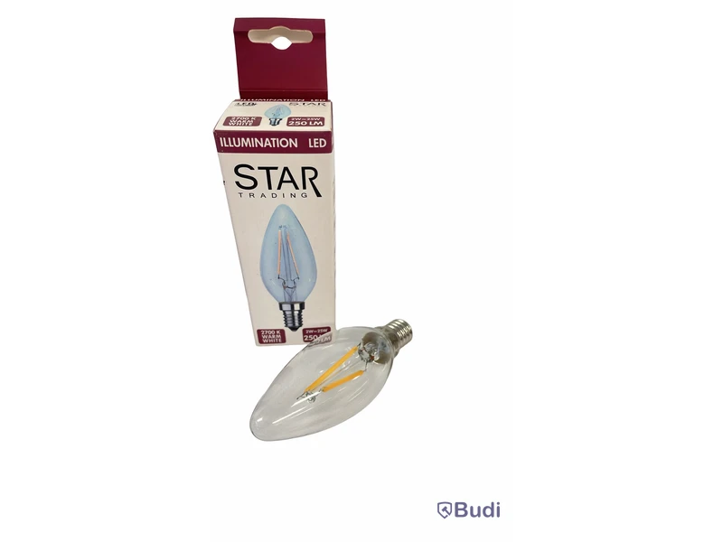10 st. Philips CLASSIC LED candle E14 SES, 2.7W/220-240V 12mA. 12 st. Star LED,