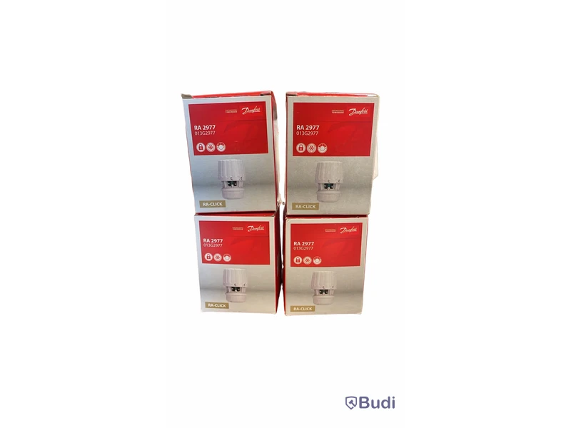 4 st. Radiatortermostat, Danfoss - RA 2977,
