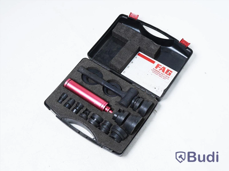 Fitting Tool Set - FAG, OBS! Delar kan saknas, ena spännet som låser verktygslådan är trasigt.
