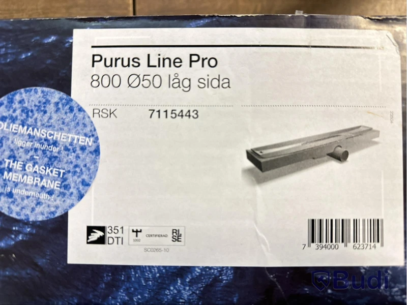 Purus PRO Line 800 Ø50, Ord. pris inkl. moms: ca 3500 kr