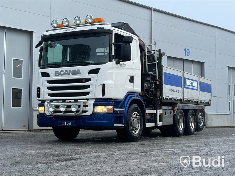 Kran & tipp Scania G400 8x4 -2010 | Automat | Hiab 21t kran