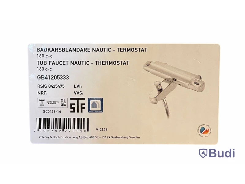Badkarsblandare, Gustavsberg Nautic Termostat 160c-c, Ord. pris inkl. moms ca: 2500kr