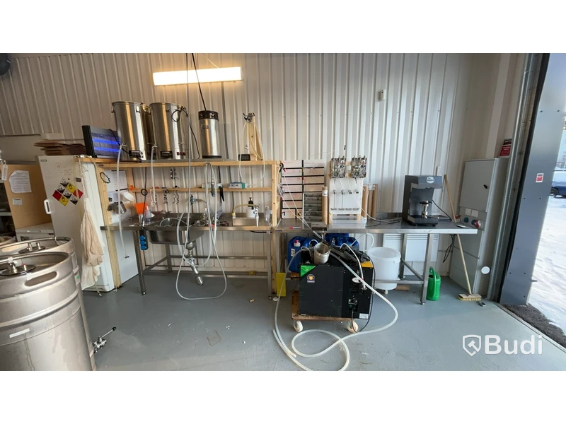 Komplett anläggning för ölbryggeri