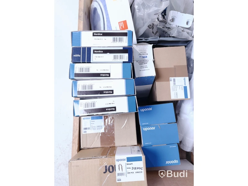 Parti med vvs-produkter, reservdelar, Totalt ord. pris inkl. moms: ca 5000 kr