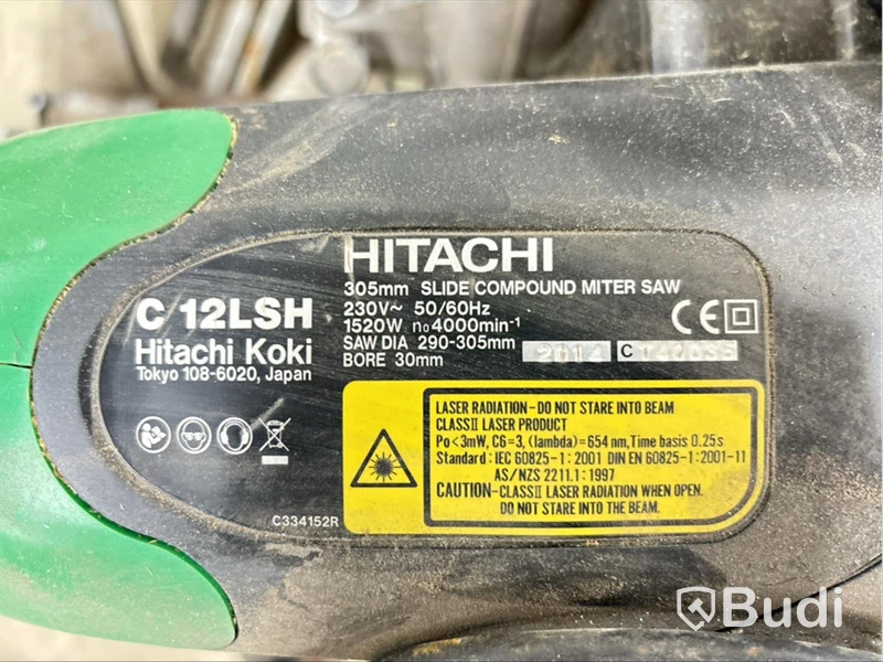 Kap- & geringssåg Hitachi C12LSH med sågstativ